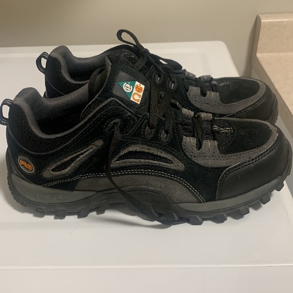 Timberland Pro Series Low Top Steel Toe Safety Shoes Lace Up Men size 8.5W - Picture 3 of 17